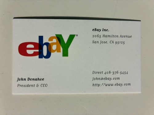 John donahoe autografo ceo - donahoe,