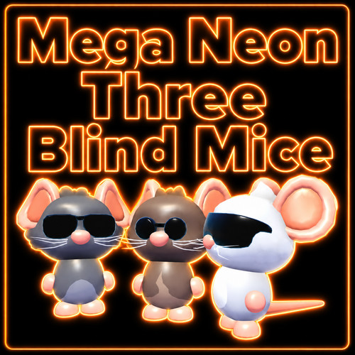 Mega neon tre topi ciechi - neon,